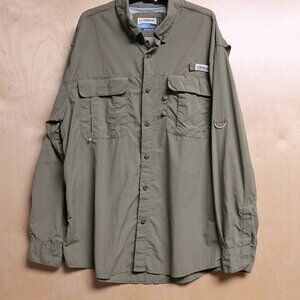 Magellan Mens Fishing Shirt with Vented Back Sz L